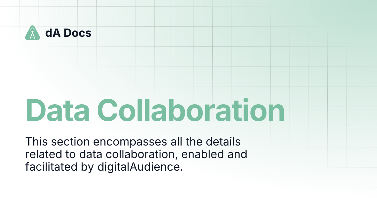 Data Collaboration | dA Docs