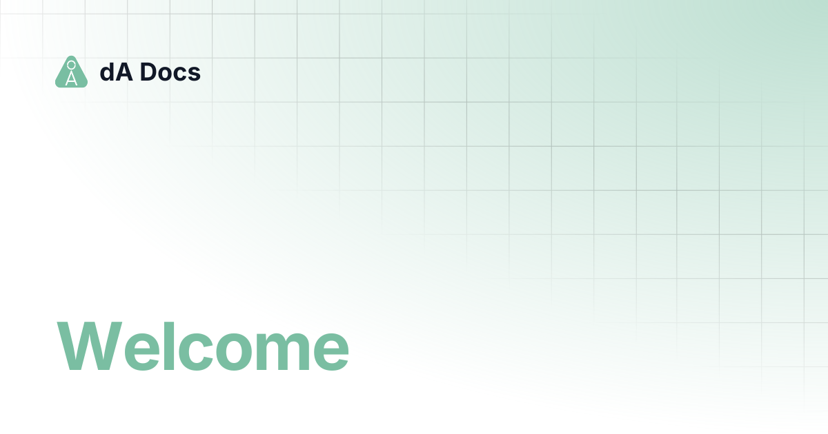 Welcome | dA Docs